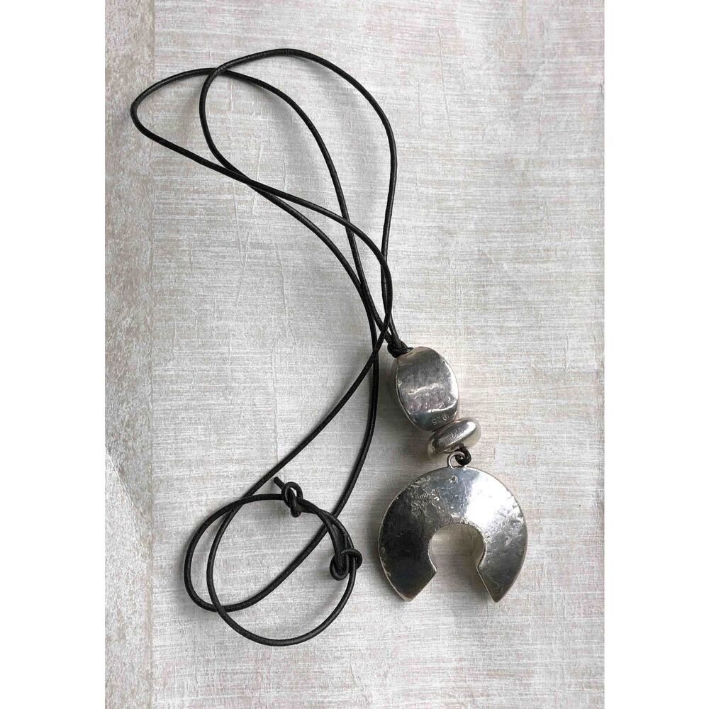 Signed Simon Sebbag Sterling Modernist 3 Piece Necklace - Picture 3 of 5